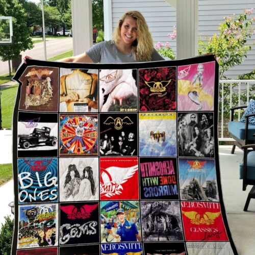 Aerosmith Album Music Band Quilt Blanket – Thank You For The Memories Gift – 8K856 – Perfect for Music Lovers!