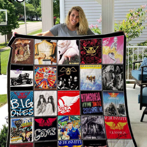Aerosmith Album Music Band Quilt Blanket – Thank You For The Memories Gift – 8K856 – Perfect for Music Lovers!