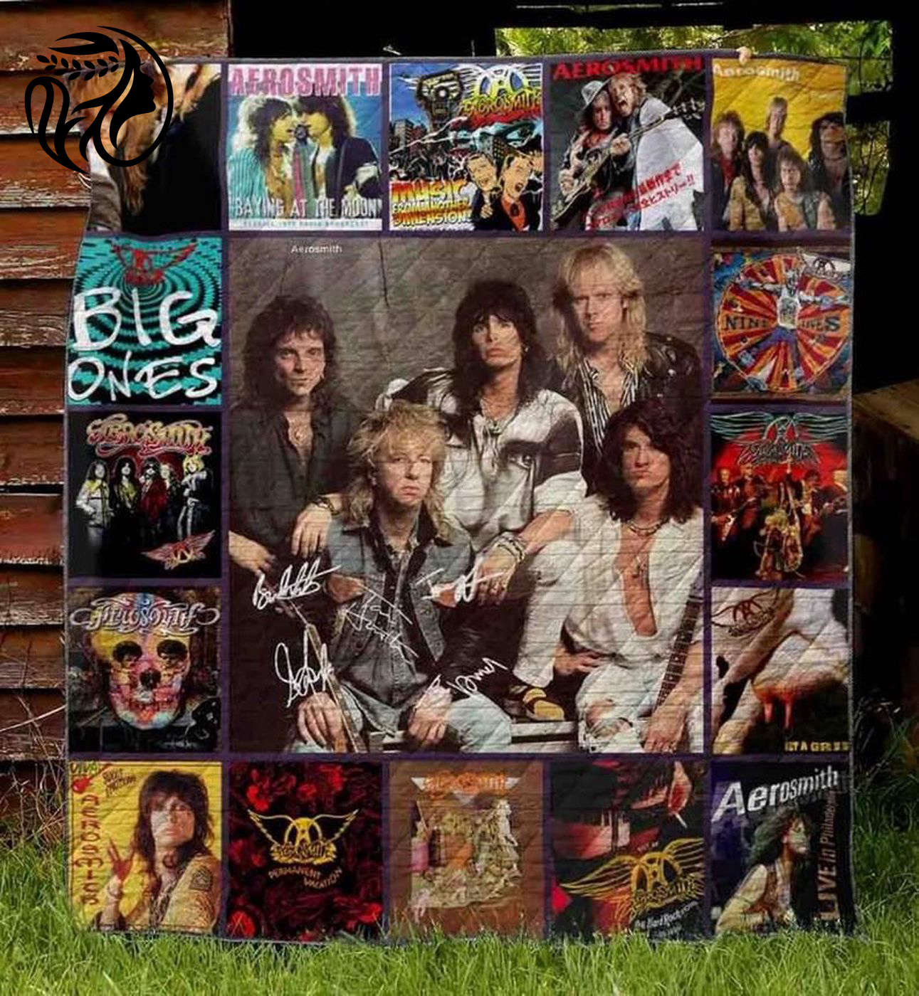 Aerosmith All Season Fleece Quilt Blanket: Perfect Gift for Fans – Personalized Home Decor Aerosmith All Season Fleece Quilt Blanket: Perfect Gift for Fans – Personalized Home Decor