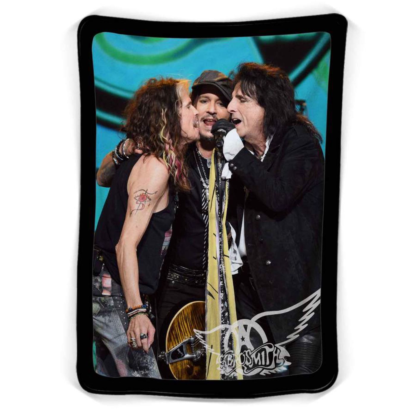 Rock in Style with Aerosmith Band Fleece Blanket – Cozy Music-inspired Bedding