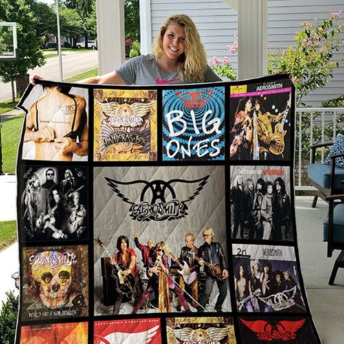 Rock Out with Aerosmith: New Arrival Quilt Blanket – Complication Albums Collection