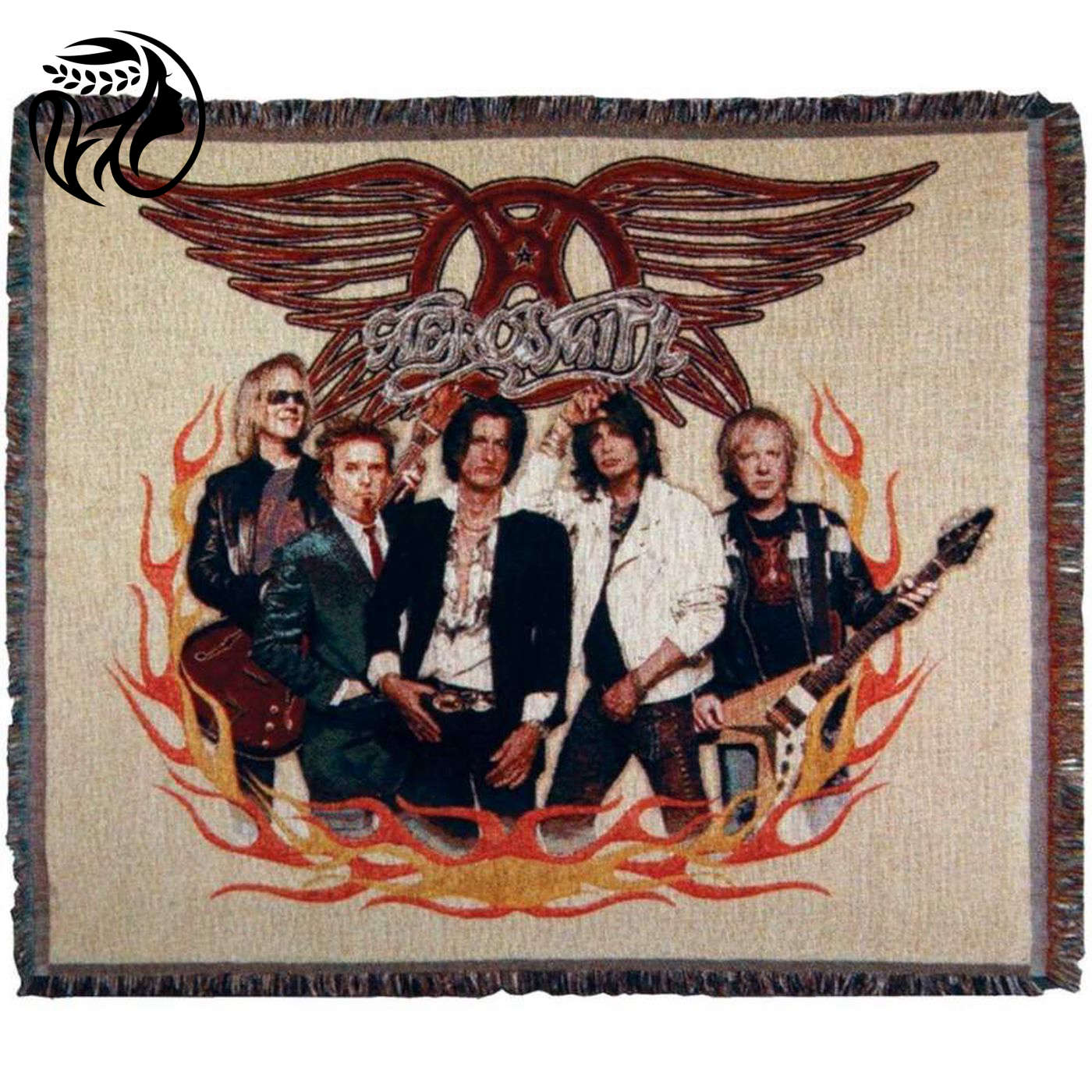 Rock on with Aerosmith – Group Flames Throw Blanket: Cozy & Stylish Music-inspired Home Décor