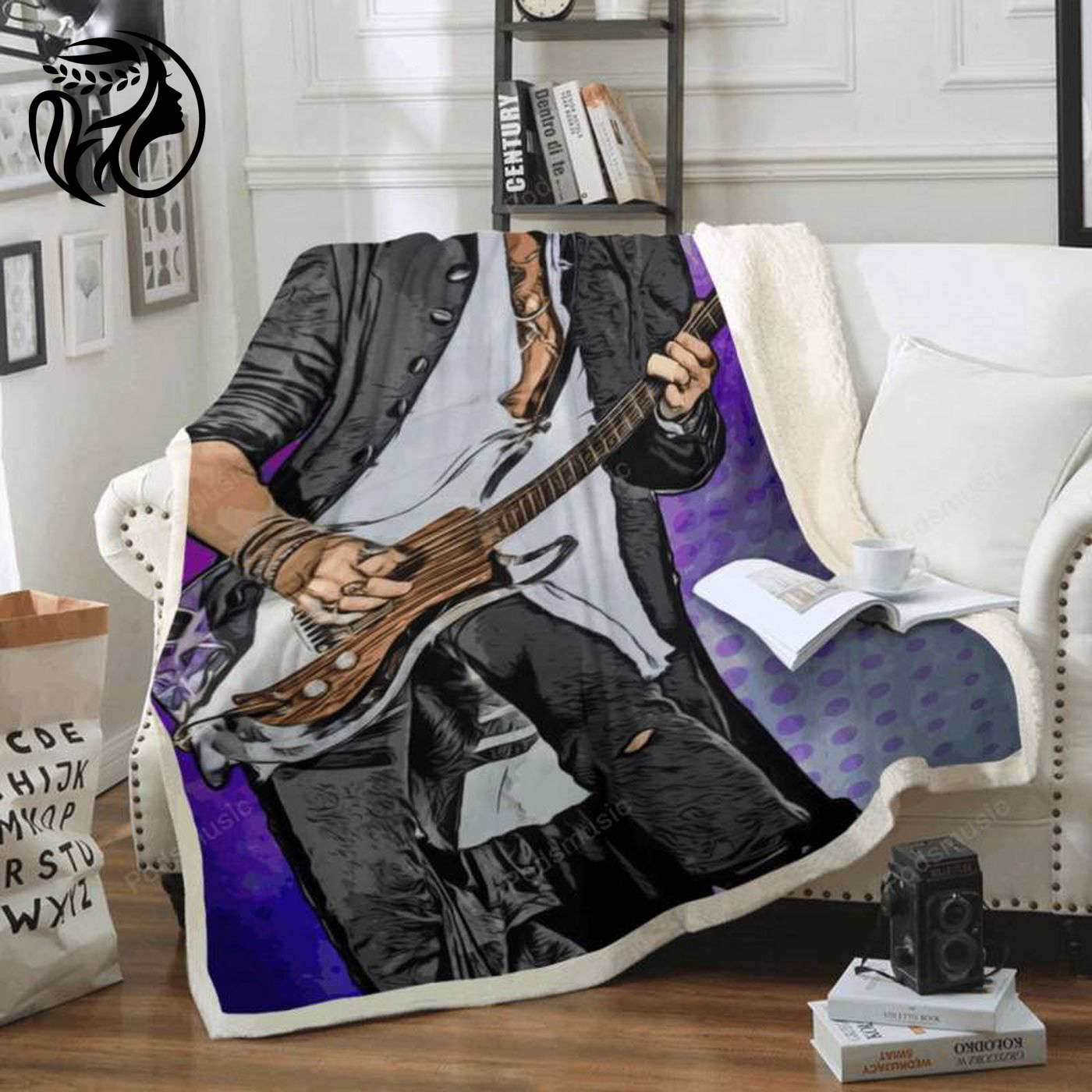 Aerosmith Guitarist Sherpa Fleece Blanket – Music Art for Fans Limited Edition