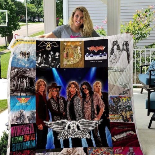 Aerosmith Music Lover s Quilt Blanket: Perfect Gift Idea for Fans – Shop Now!