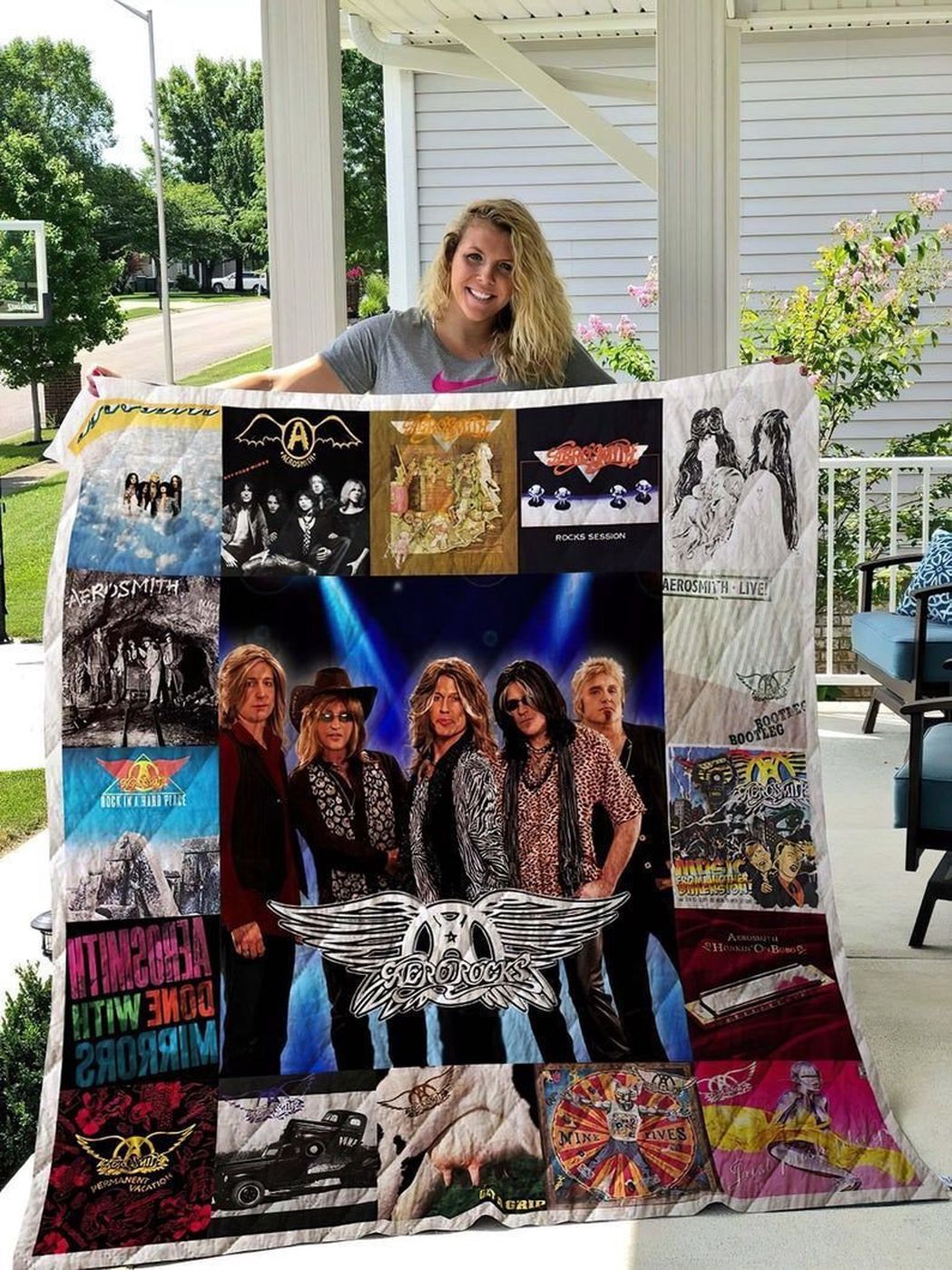 Aerosmith Music Lover s Quilt Blanket: Perfect Gift Idea for Fans – Shop Now! Aerosmith Music Lover s Quilt Blanket: Perfect Gift Idea for Fans – Shop Now!