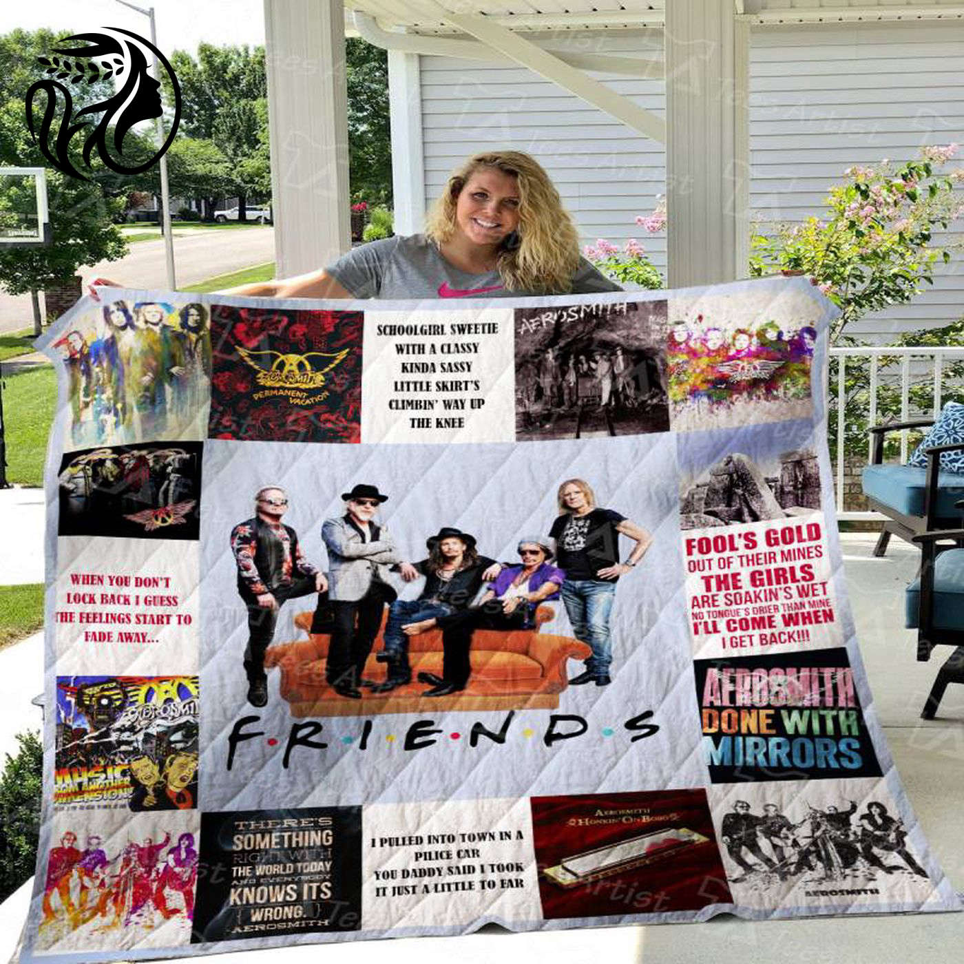 Rock your bedroom with Aerosmith Quilt Blanket 01639 - Stylish & Cozy Musical-Inspired Bedding!