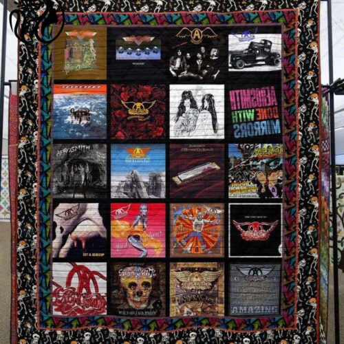 Aerosmith Quilt Blanket: The Perfect Christmas Gift for Cozy Holidays & All Occasions