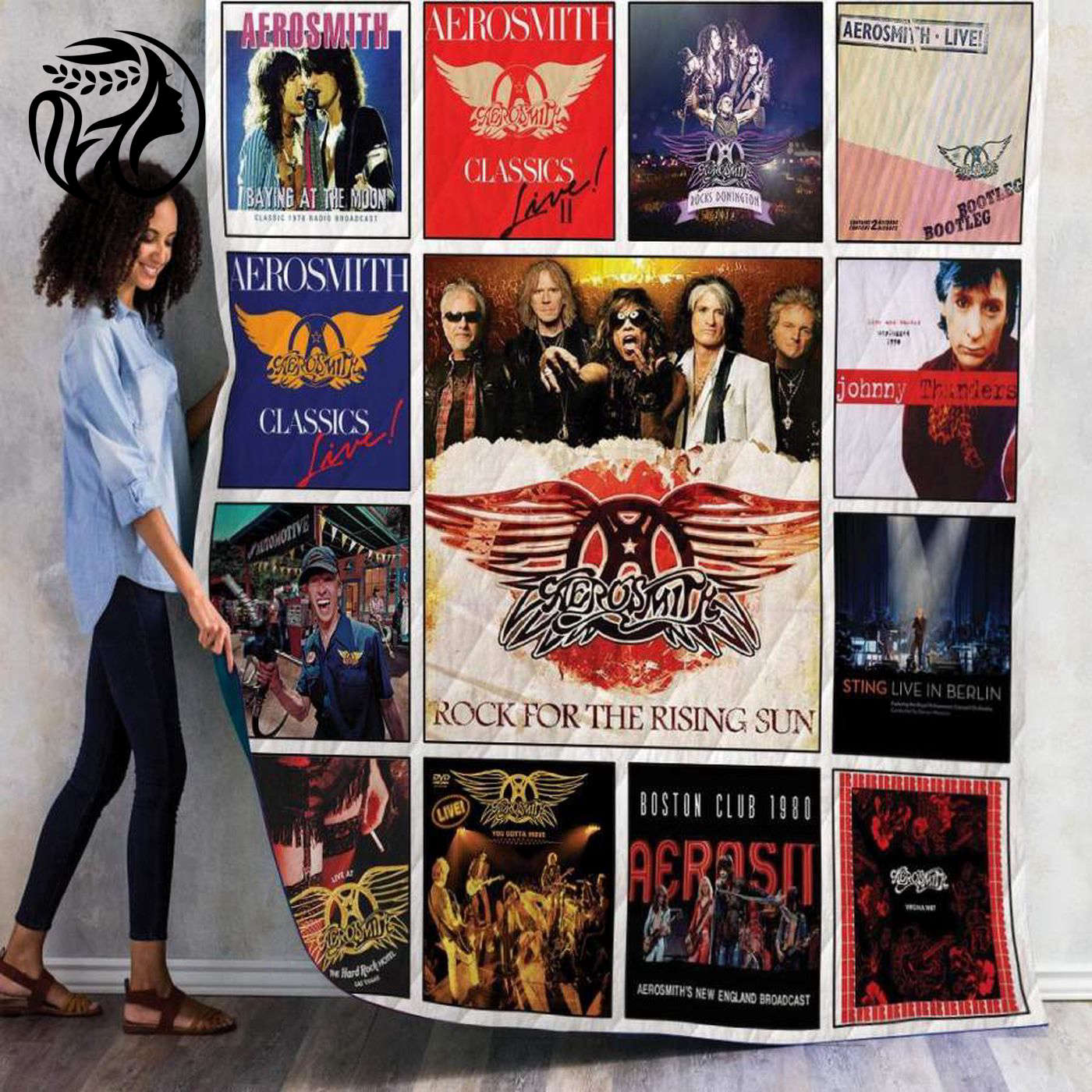 Rock in Style with Aerosmith Quilt Blanket EU0417O - Premium Comfort for Music Lovers