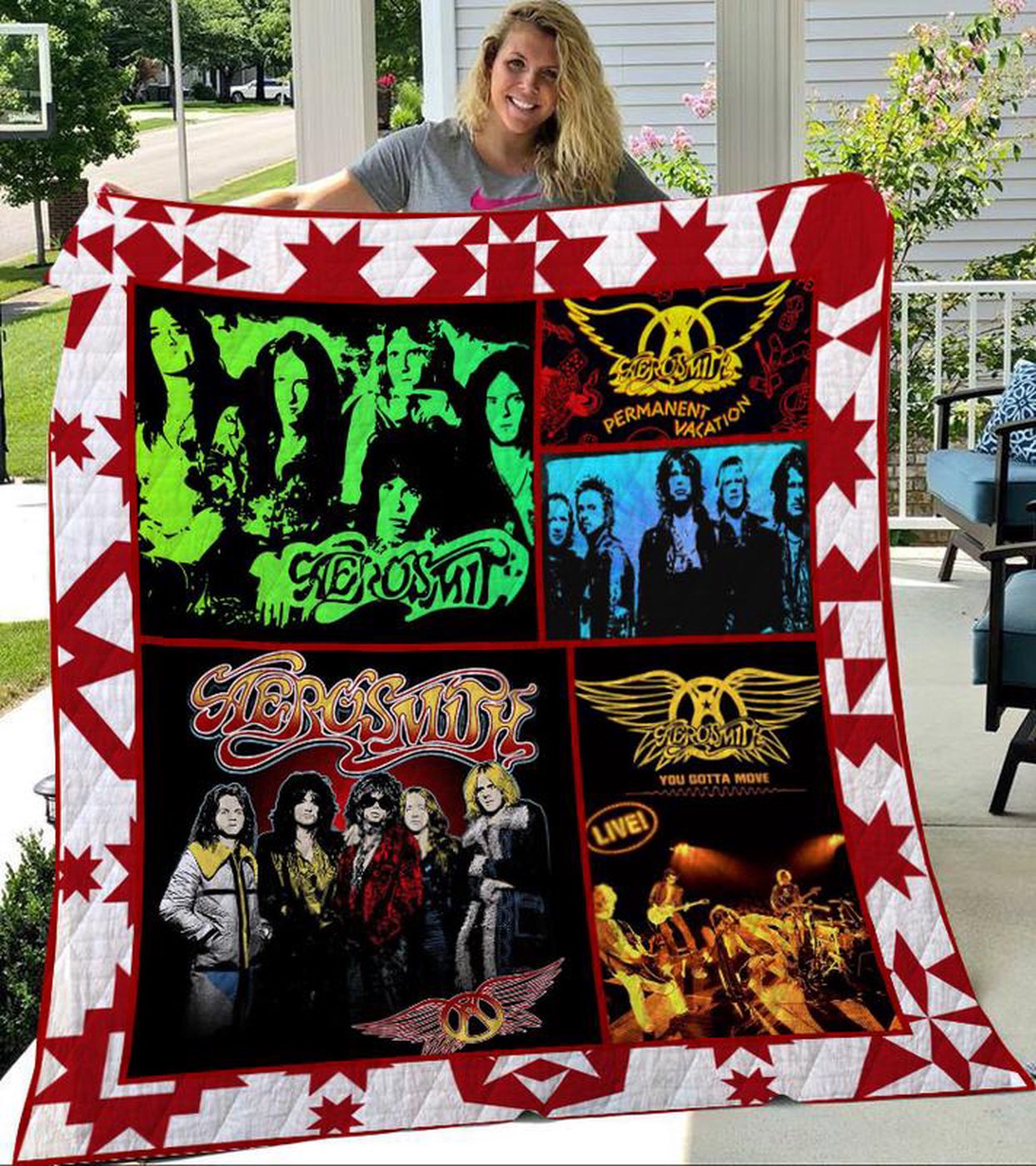 Rock out with Aerosmith: Quilt Blanket Comforter (M00399-Lan1) – Perfect for Music Lovers! Rock out with Aerosmith: Quilt Blanket Comforter (M00399-Lan1) – Perfect for Music Lovers!