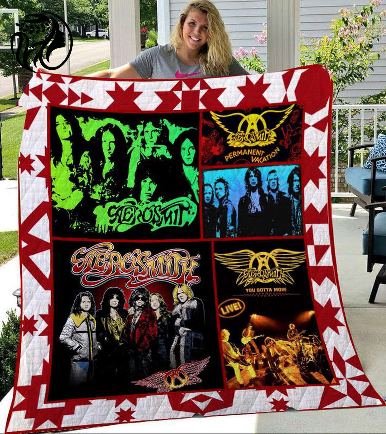 Rock out with Aerosmith: Quilt Blanket Comforter (M00399-Lan1) – Perfect for Music Lovers! Rock out with Aerosmith: Quilt Blanket Comforter (M00399-Lan1) – Perfect for Music Lovers!