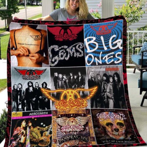 Rock Out with Aerosmith: V851-Hao1 Quilt Blanket – Ultimate Rock Band Merchandise
