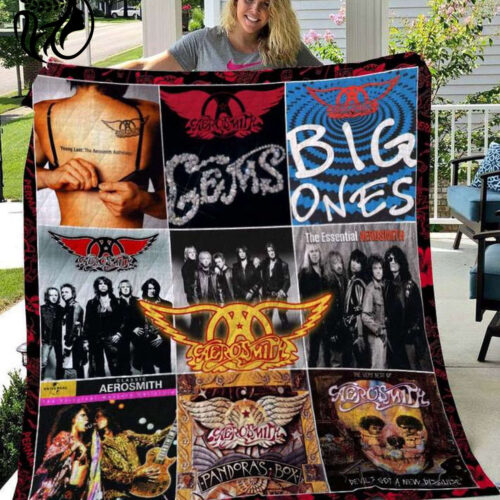 Rock Out with Aerosmith: V851-Hao1 Quilt Blanket – Ultimate Rock Band Merchandise