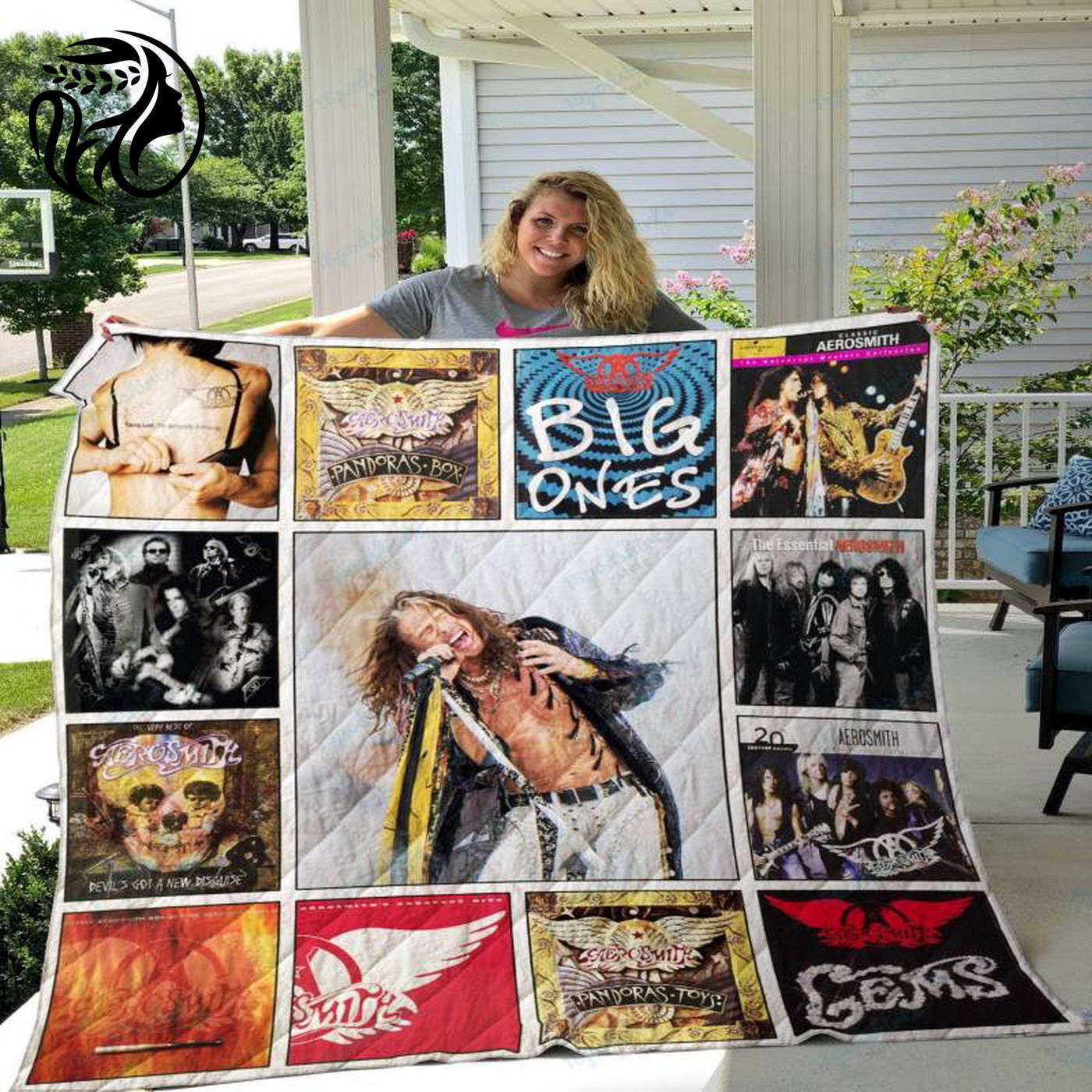 Rock in Style with Aerosmith s Steven Tyler Quilt Blanket – Perfect for Music Lovers!