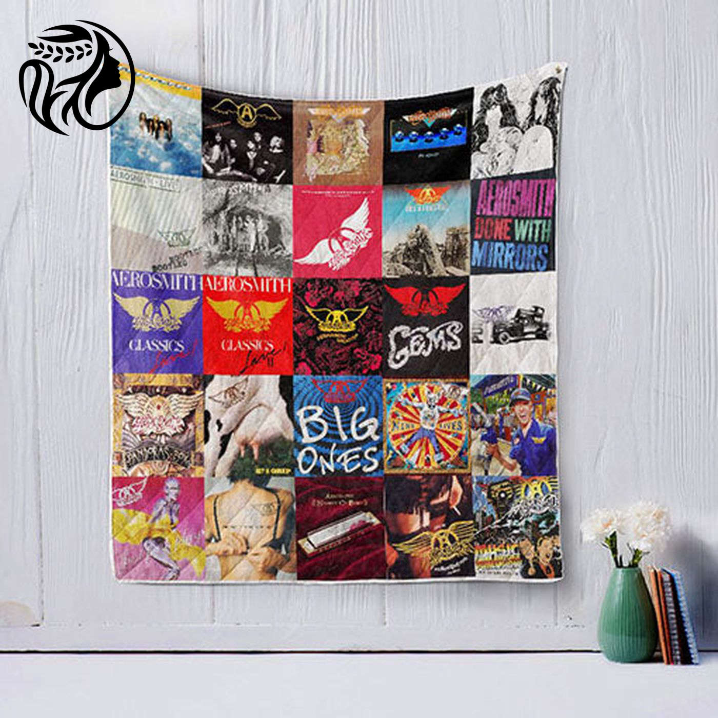 Rock Your Home with Aerosmith Style: 2 Quilt Blanket – Cozy Unique and High-Quality Music-Inspired Decor