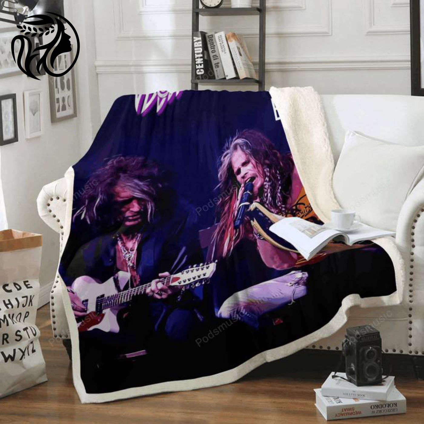 Get Cozy with Aerosmith Sweet Emotion Sherpa Fleece Blanket – Must-Have Music Art for Fans!