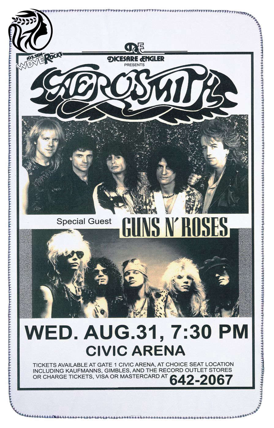 Aerosmith Tour Poster Band Blanket Arena – Official Merchandise for Ultimate Fans Aerosmith Tour Poster Band Blanket Arena – Official Merchandise for Ultimate Fans