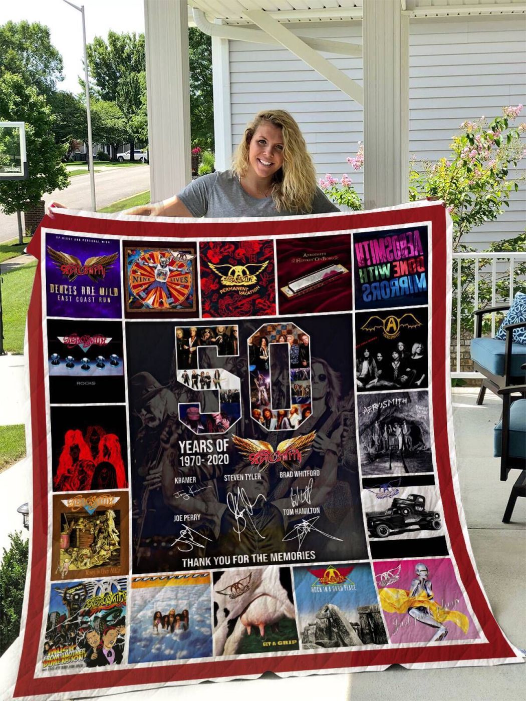 Aerosmith 50th Anniversary 3D Quilt & Fleece Blanket: Commemorative Music Memorabilia Aerosmith 50th Anniversary 3D Quilt & Fleece Blanket: Commemorative Music Memorabilia