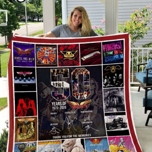 Aerosmith 50th Anniversary 3D Quilt & Fleece Blanket: Commemorative Music Memorabilia