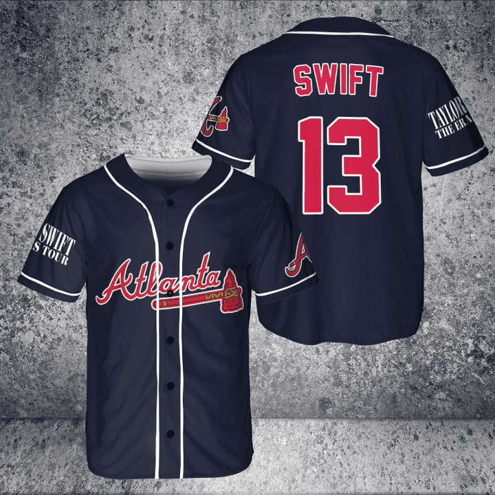 Atlanta Braves Taylor Swift Fan Baseball Jersey  – Gift for Men Women