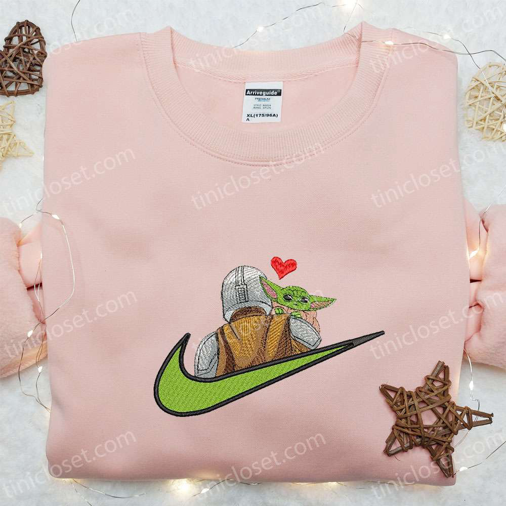 Baby Yoda Heart x Nike Swoosh Shirt & Star Wars Hoodie: Best Family Gifts Baby Yoda Heart x Nike Swoosh Shirt & Star Wars Hoodie: Best Family Gifts