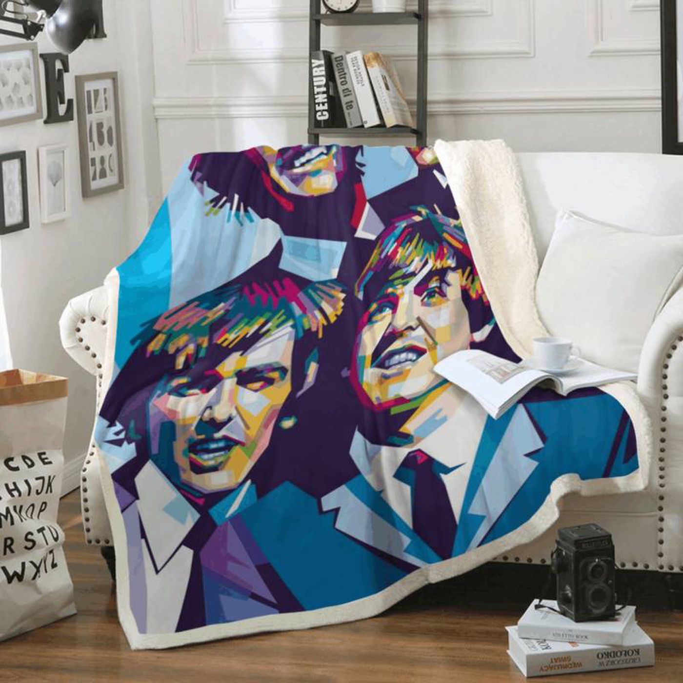 Beatles Band Fleece Blanket – Iconic English Rock Band 1960 Merchandise