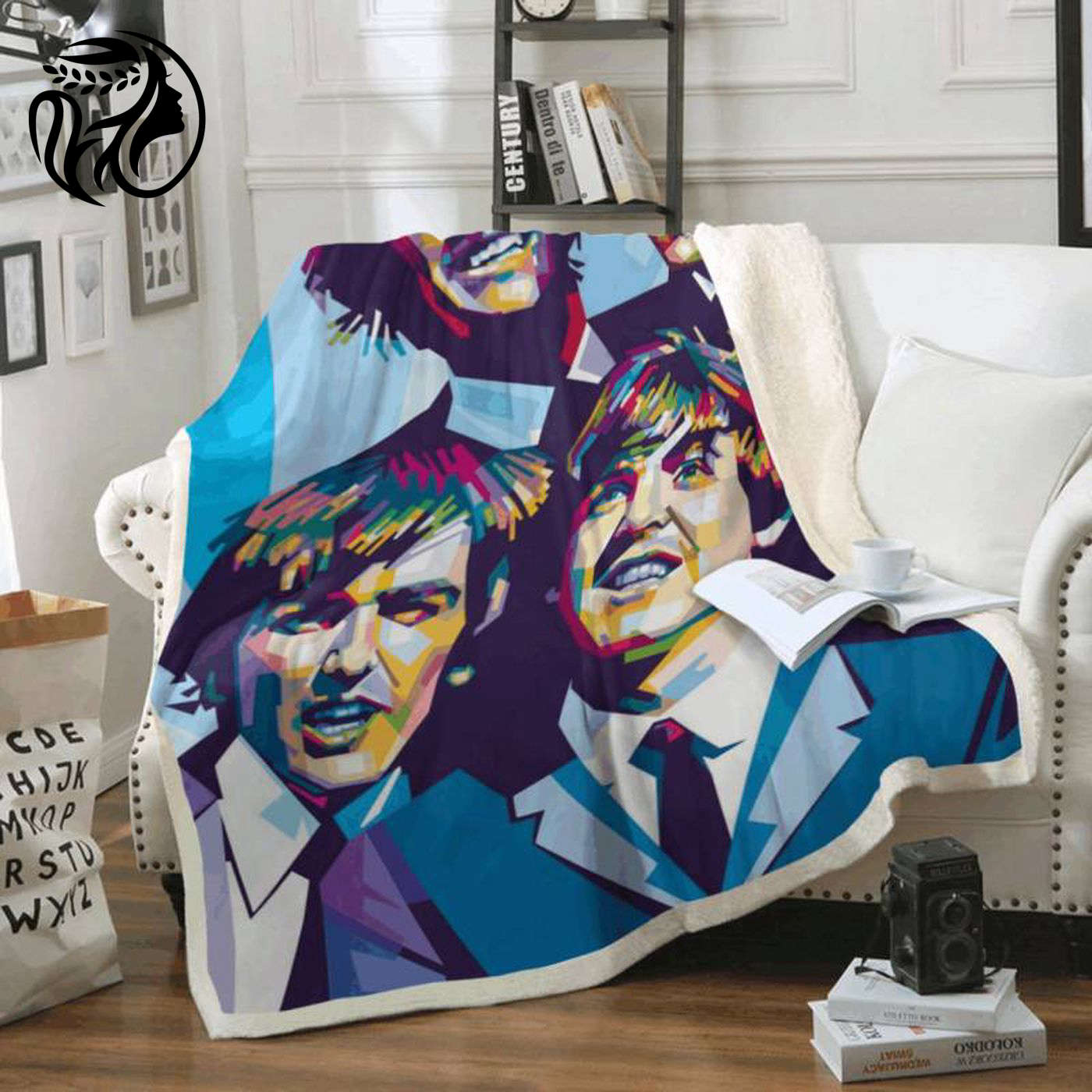 Beatles Band Fleece Blanket – Iconic English Rock Band 1960 Merchandise
