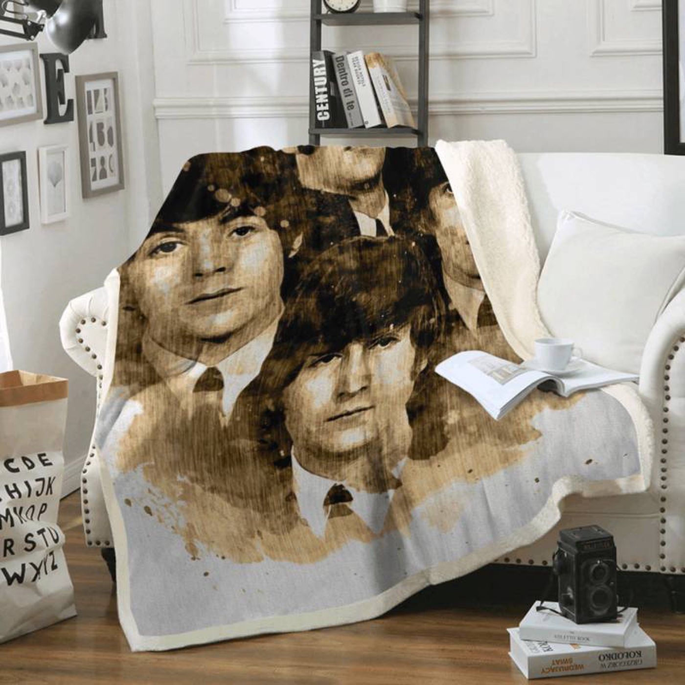 Beatles Band Fleece Blanket: Art for Fab Four Lovers – English Rock Band Merchandise