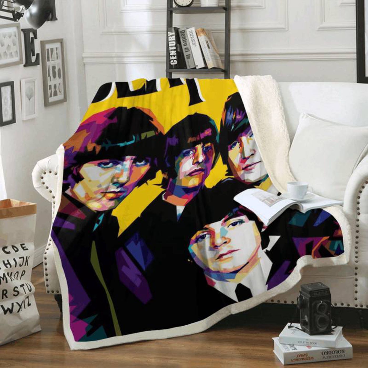 The Beatles Art For Fans: Beatles Band Fleece Blanket – Perfect for Beatles Lovers!
