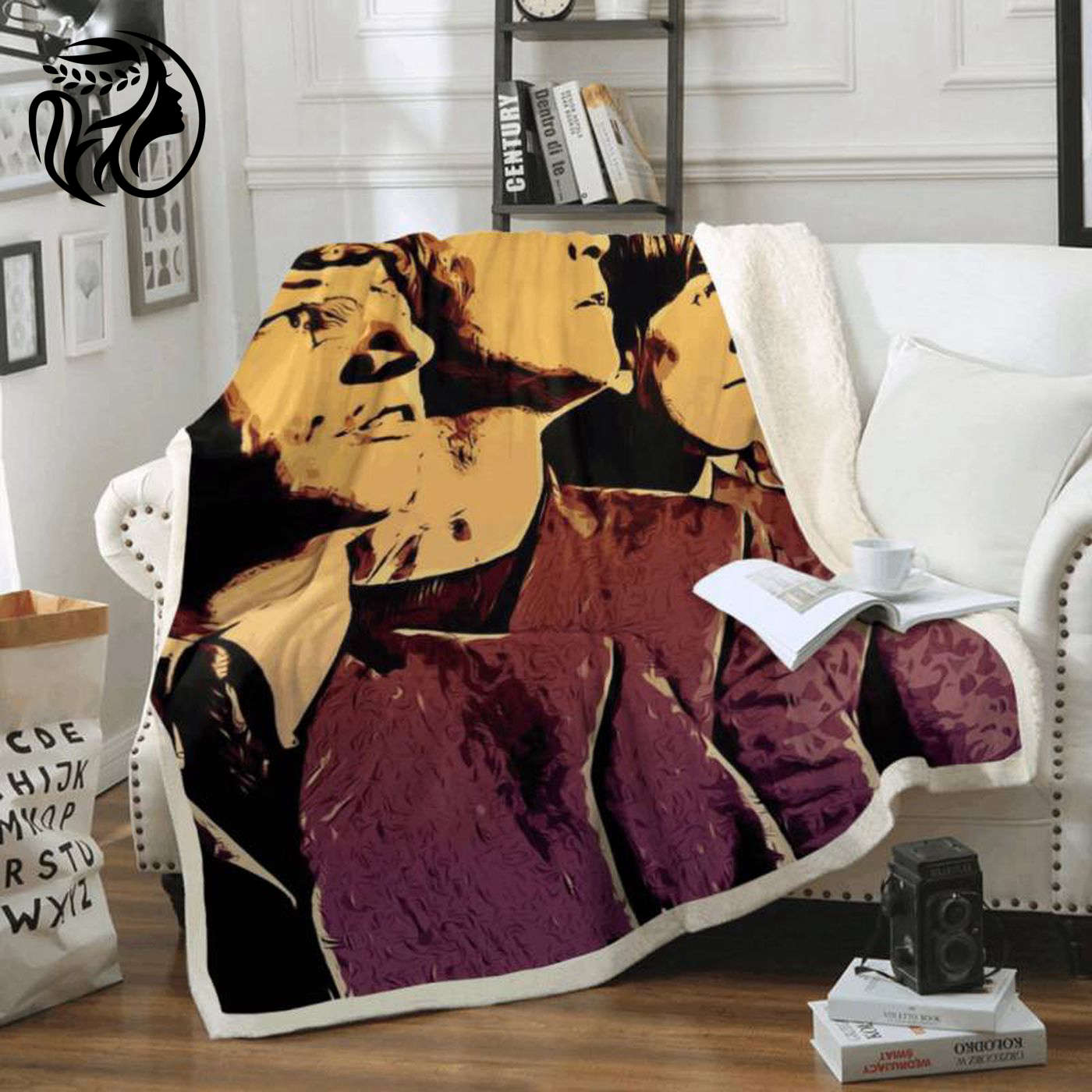Cozy up with The Beatles: Beatles Band Fleece Blanket – Perfect for Beatles lovers!