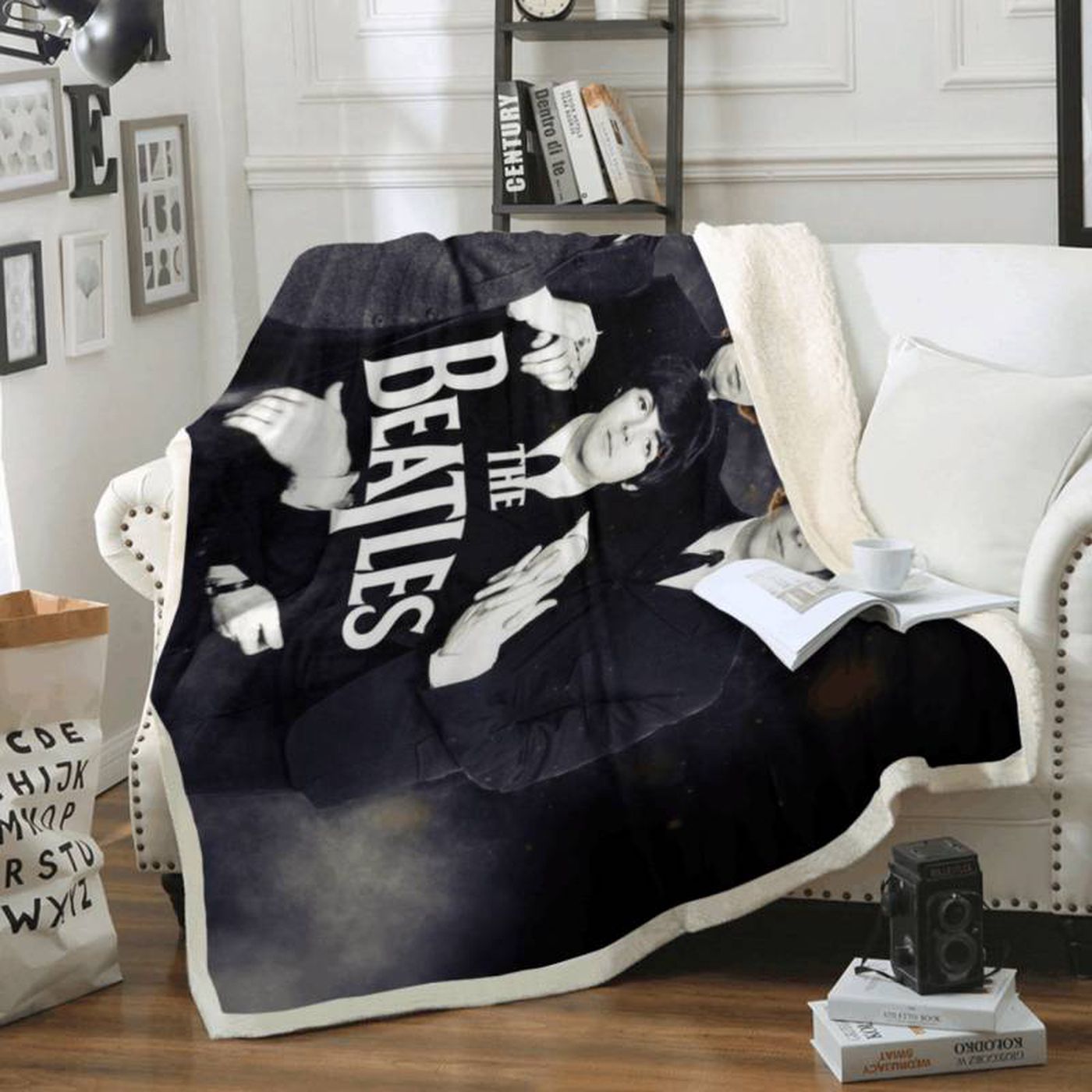 Beatles Band Fleece Blanket – Officially Licensed English Rock Music Merchandise