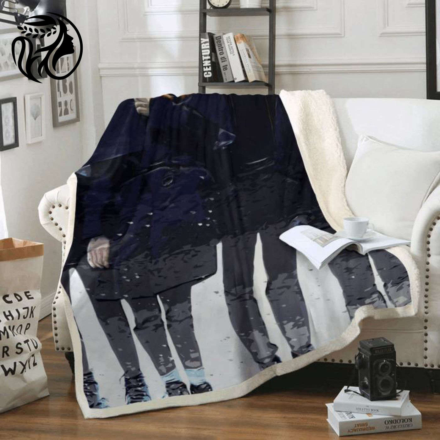 Beatles Band Pop Art Fleece Blanket – English Rock & Music Memorabilia for Beatles Fans