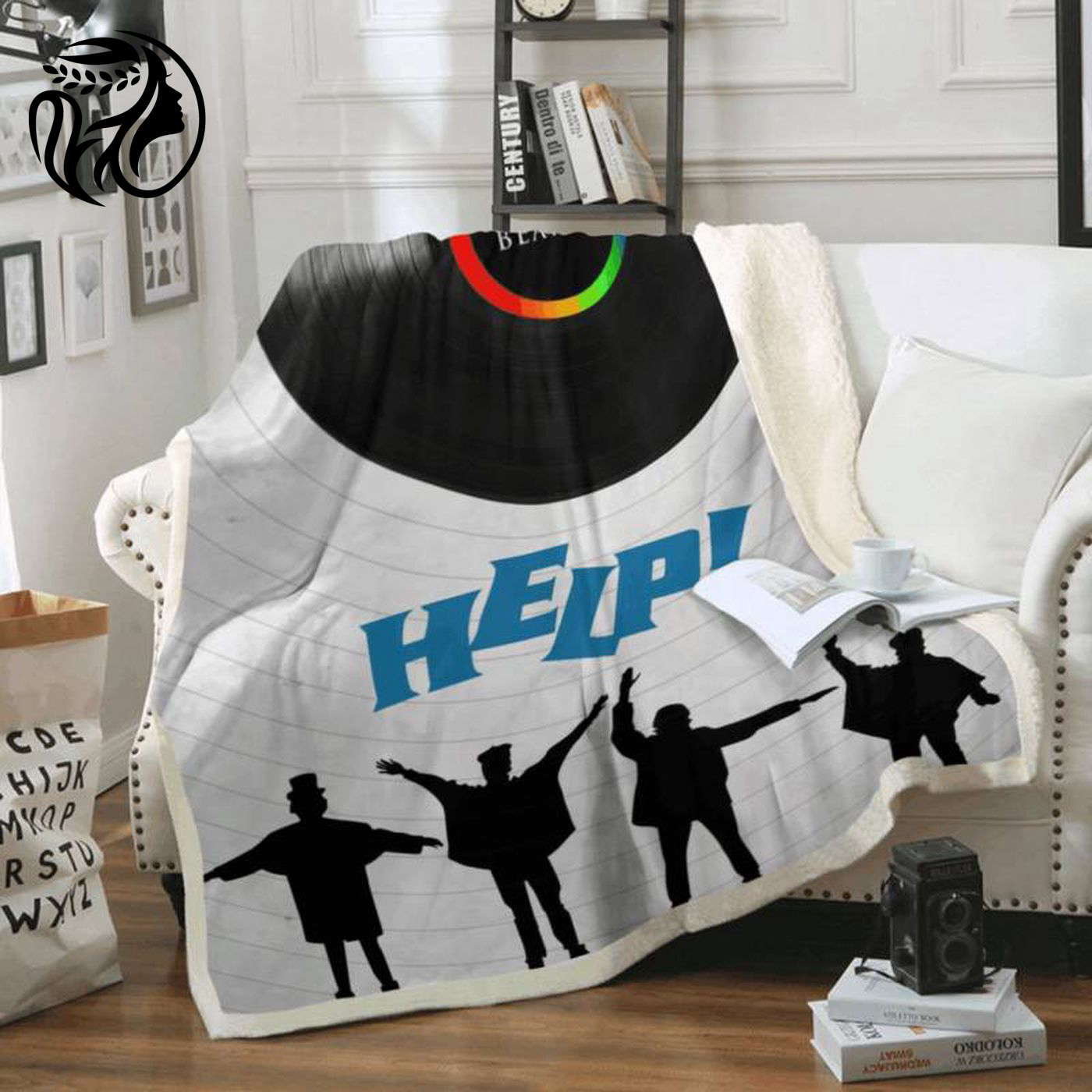 Beatles Band Music Iconic Liverpool – Help Song Art Fleece Blanket: Cozy Tribute to Beatles Legacy!