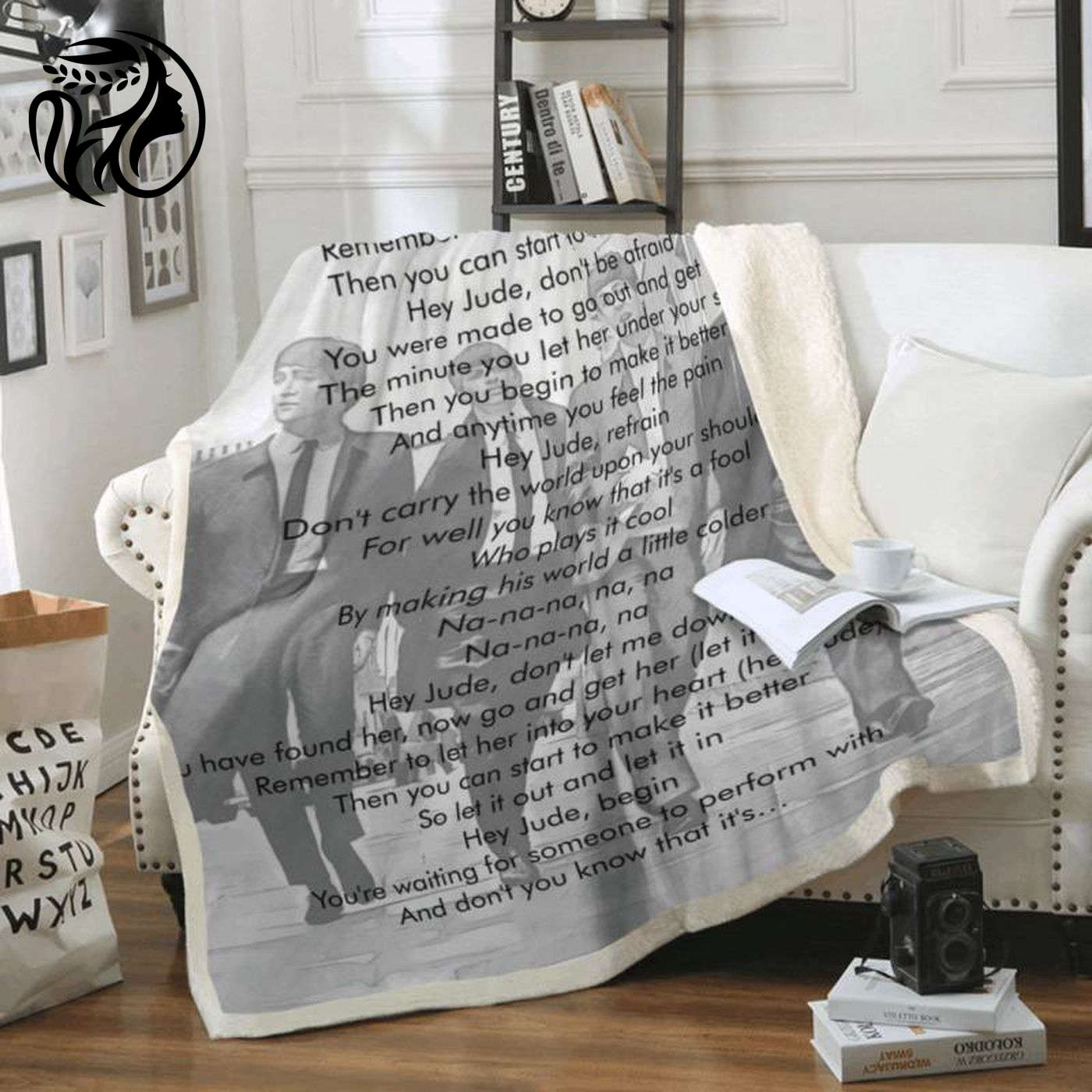 Hey Jude Song Art Fleece Blanket by Beatles Band – Iconic Liverpool Music Icon for Ultimate Comfort