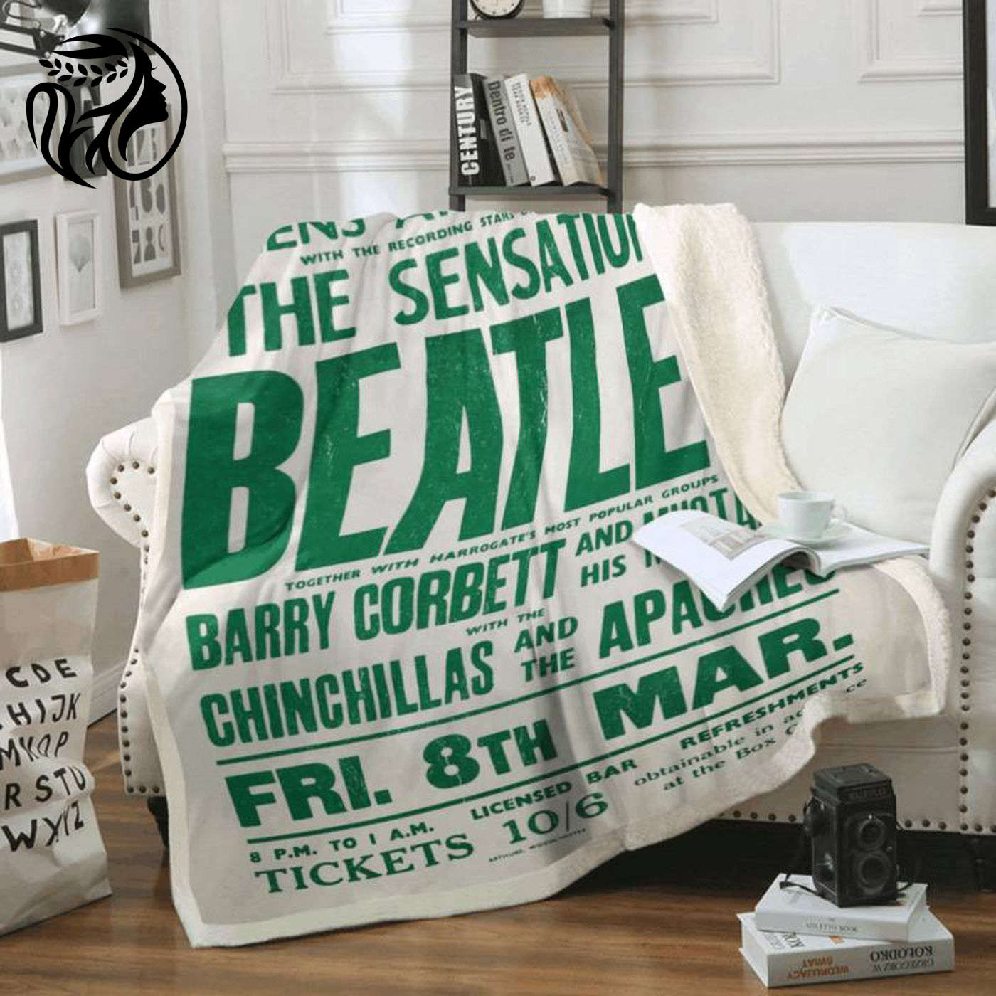 Beatles In Concert 1963 Fleece Blanket – Relive the Beatles Legend with English Music Memorabilia
