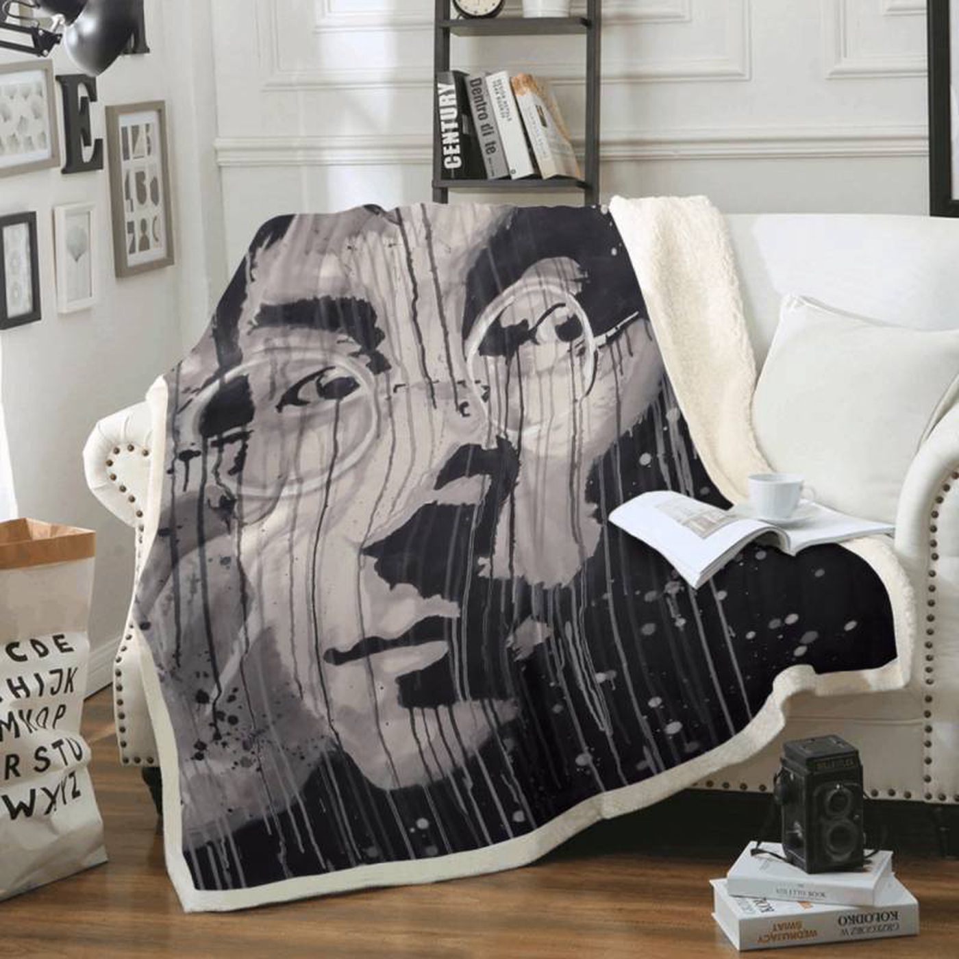 Beatles John Lennon Art Fleece Blanket: Ideal for Beatles Fans – Soft & Cozy Decor