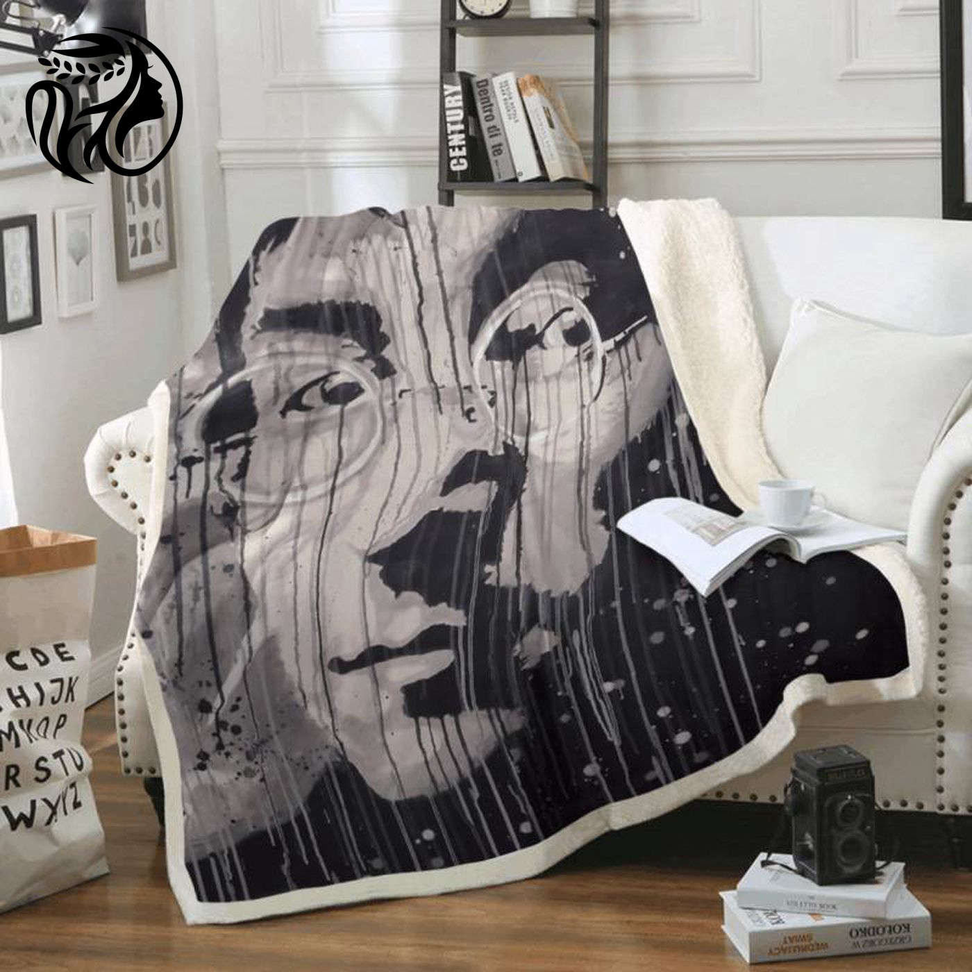 Beatles John Lennon Art Fleece Blanket: Ideal for Beatles Fans – Soft & Cozy Decor
