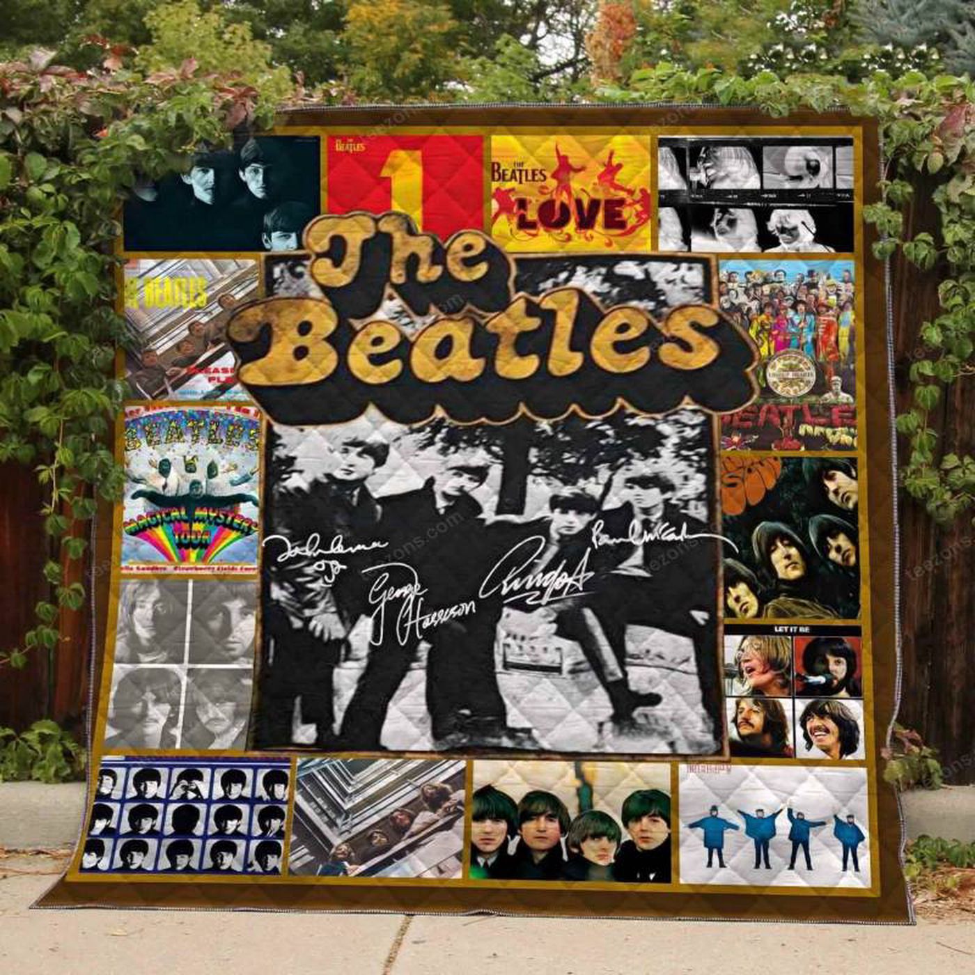 Cozy Up with the Best of The Beatles Blanket Quilt – TH0507: A Must-Have for Music Lovers!