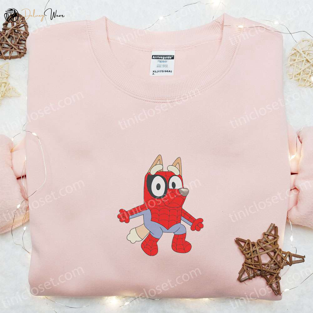 Bingo Spider-Man Marvel Team Shirt & Bluey Cartoon Hoodie: Best Gift Idea for Marvel Fans
