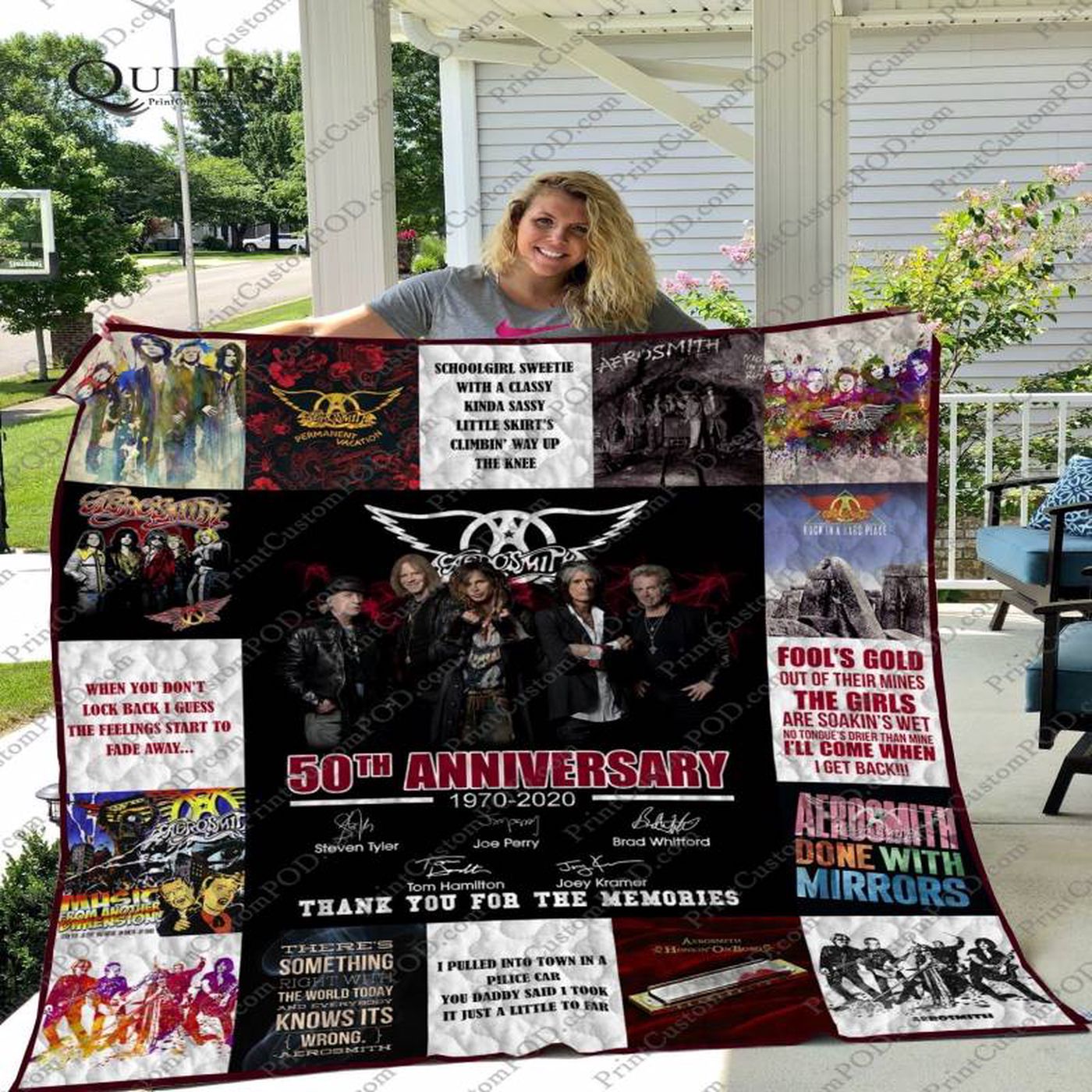 BL Aerosmith Quilt Blanket: Cozy Music-Inspired Bedding for Aerosmith Fans