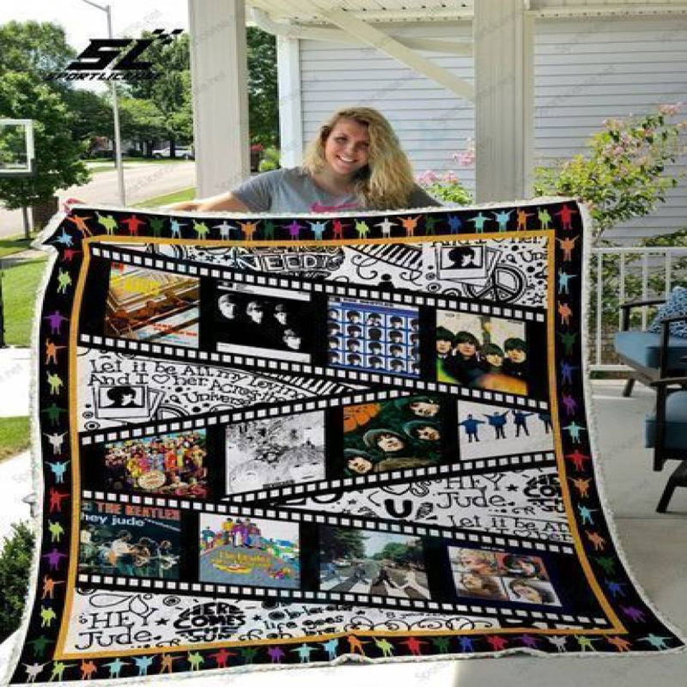 BL The Beatles Blanket: Cozy and Iconic Throw for Beatles Fans Limited Edition Collectible