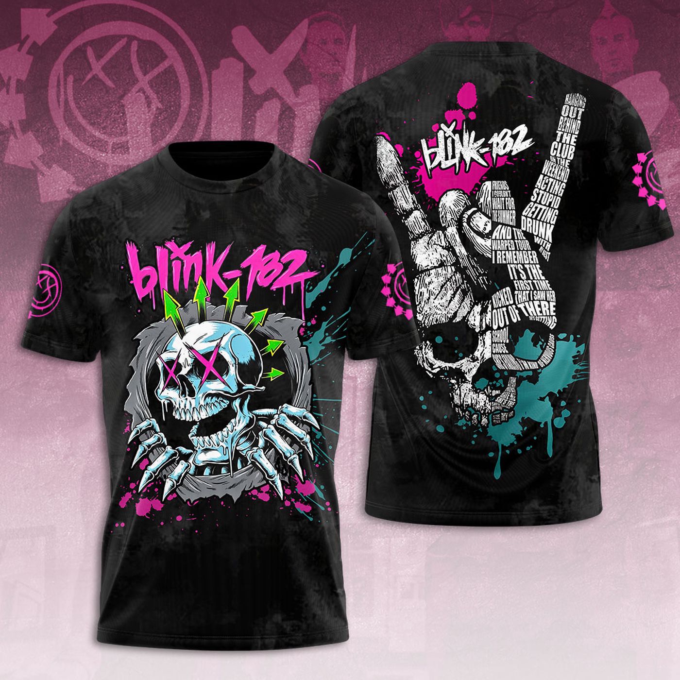 Blink-182 3D T-Shirt Sweatshirt & Hoodie Gift: Exclusively Designed Merchandise for Fans