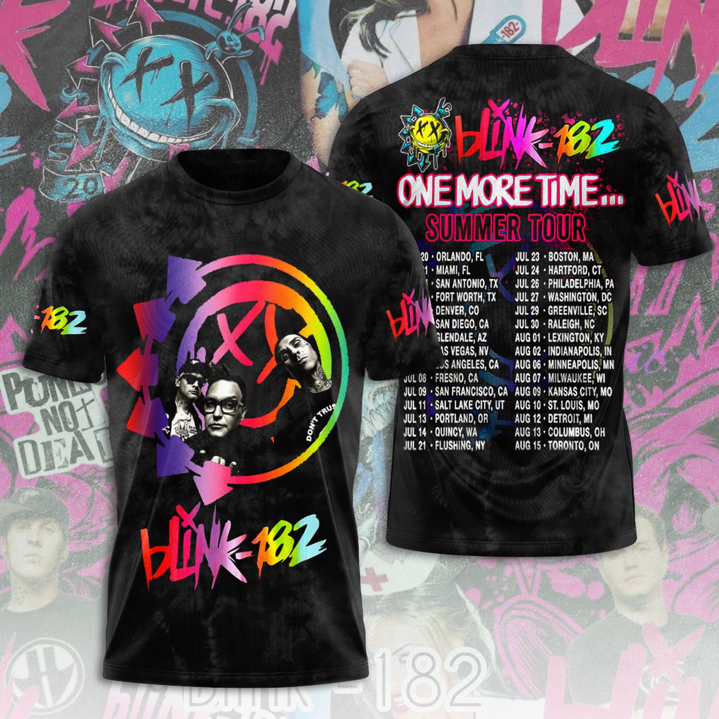 Blink-182 3D T-Shirt Sweatshirt & Hoodie Gift: Trendy and Unique Merchandise for Fans!