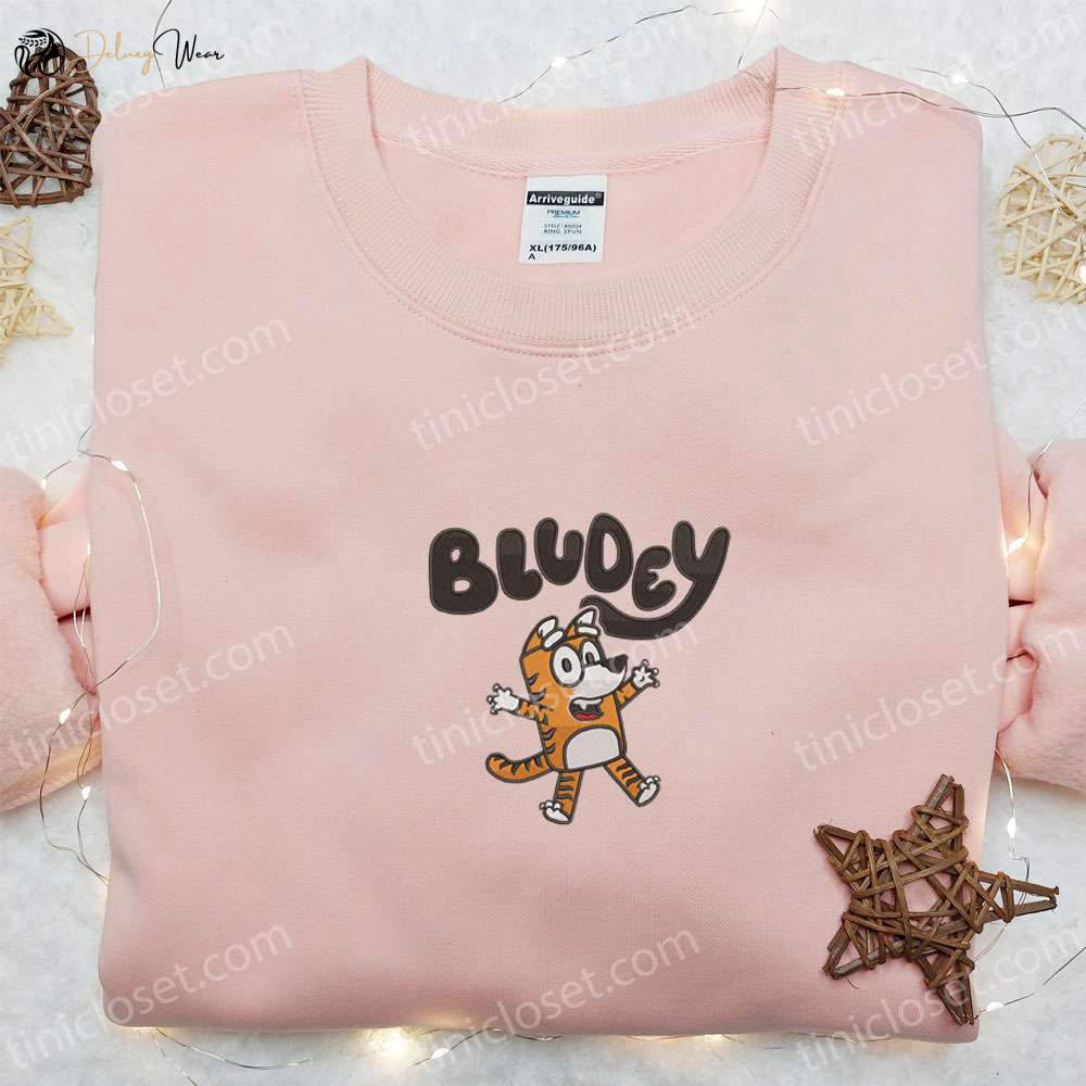 Bluey Cartoon Hoodie & Bludey Tiger Shirt: The Perfect Gift Idea for Fans!