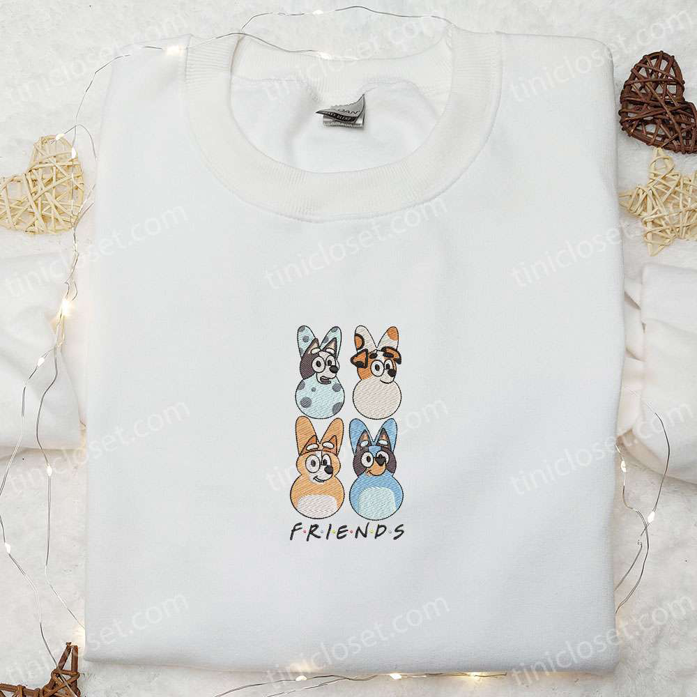 Bluey Characters Easter Friends Shirt & Cartoon Hoodie: Thanksgiving Gift Idea
