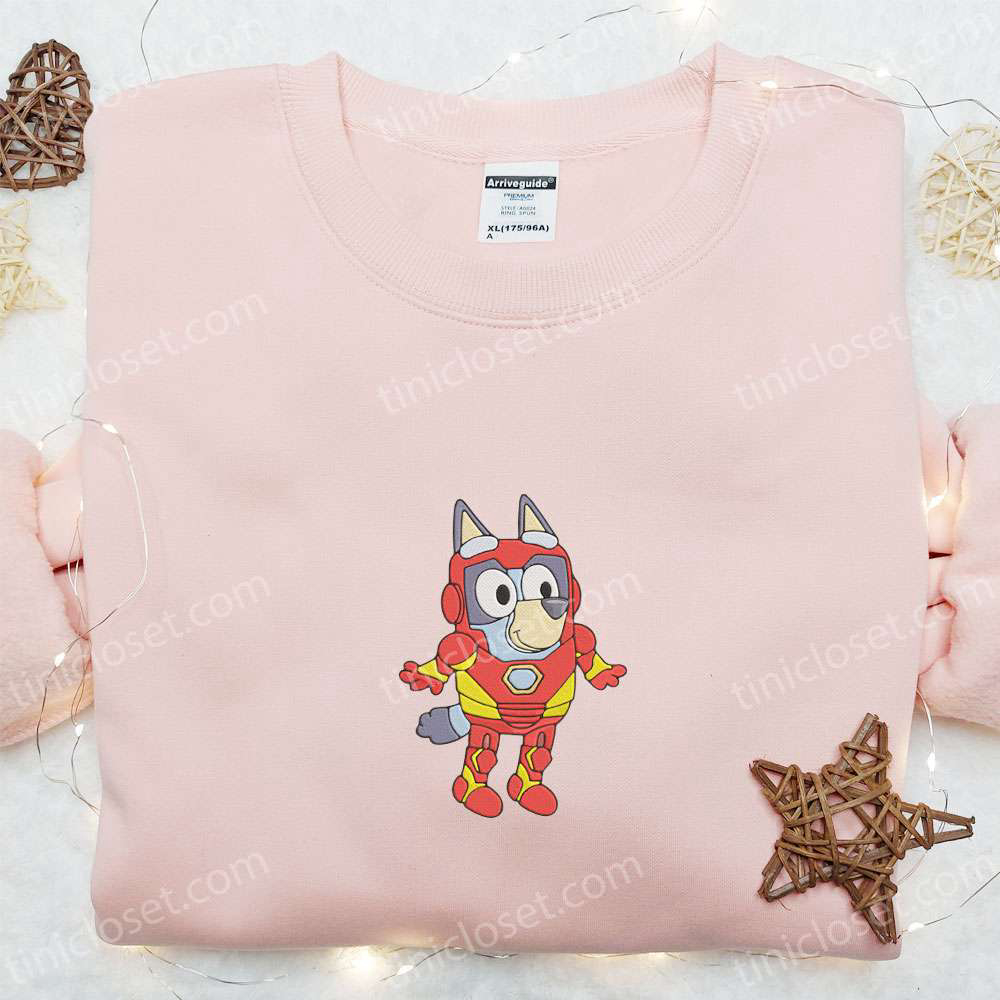 Shop Bluey Iron Man Marvel Team Shirt & Cartoon Hoodie – Best Gift Idea Shop Bluey Iron Man Marvel Team Shirt & Cartoon Hoodie – Best Gift Idea