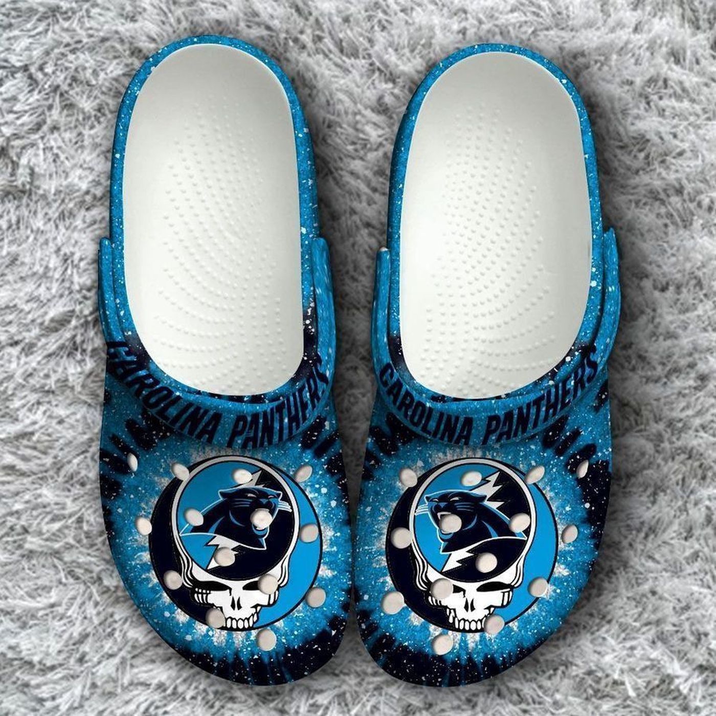 Carolina Panthers Grateful Dead Classic Team Unisex Classic Clogs For Fans Unisex Gifts 2024