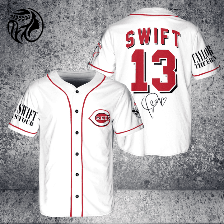 Cincinnati Reds Taylor Swift Fan Baseball Jersey  - Gift for Men Women