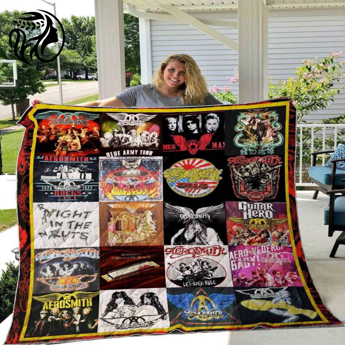 Stay Warm in Style with CM Aerosmith Blanket TH0309 Quilt – Premium Quality Rock Band Inspired Bedding