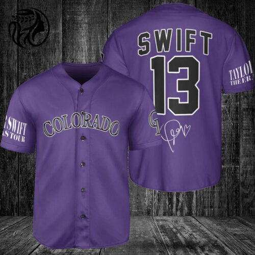 Colorado Rockies Taylor Swift Fan Baseball Jersey  - Gift for Men Women