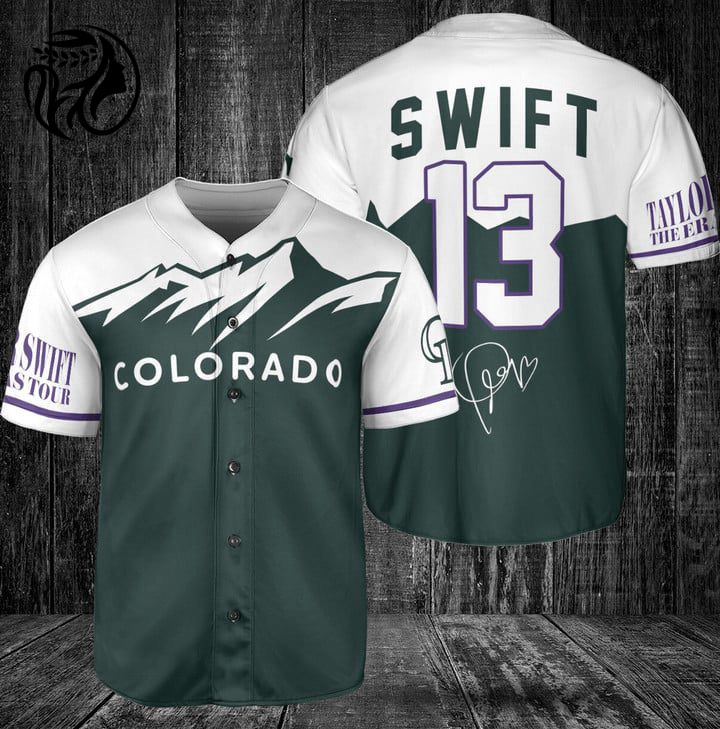 Colorado Rockies Taylor Swift Fan Baseball Jersey – Gift for Men Women Colorado Rockies Taylor Swift Fan Baseball Jersey – Gift for Men Women